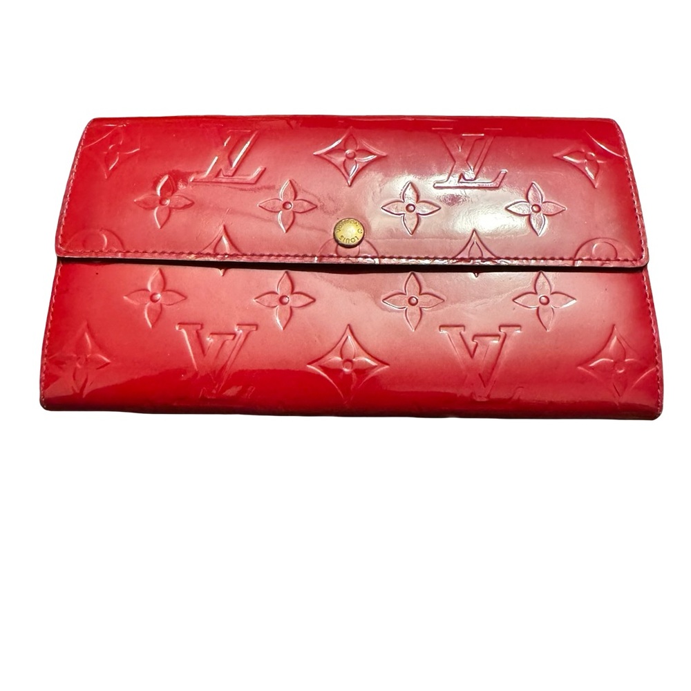 Louis Vuitton Vernis Sarah Wallet - Red/Fuchsia